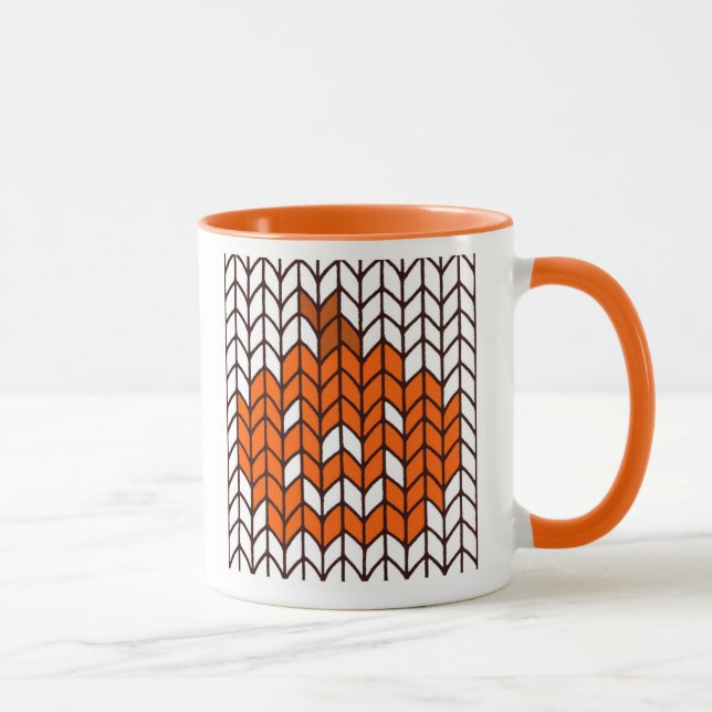 JACK-O-LANTERN KNIT Orange Combo Mug  (Right)