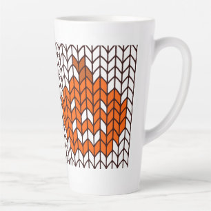 JACK-O-LANTERN KNIT Tall Latte Mug