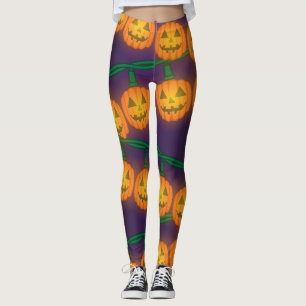 Jack O Lantern Lights Leggings
