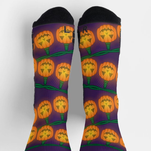 Jack O Lantern Lights Socks (Top)