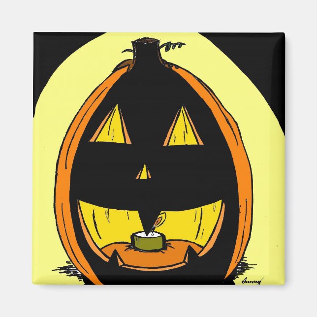 Jack o' Lantern Magnet (Front)