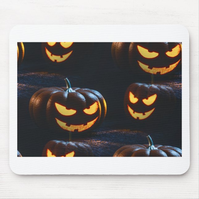 jack o lantern mouse mat (Front)