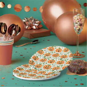 Jack-O’-Lantern Paper Plate