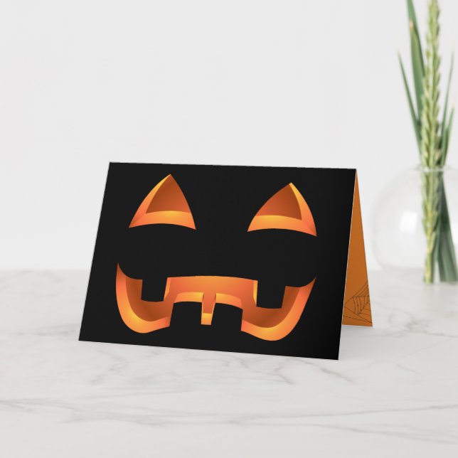 Jack-o-lantern Party Invitations Cards Halloween (Front)