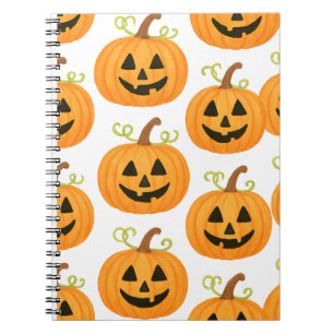 Jack-o’-Lantern Pattern  Notebook