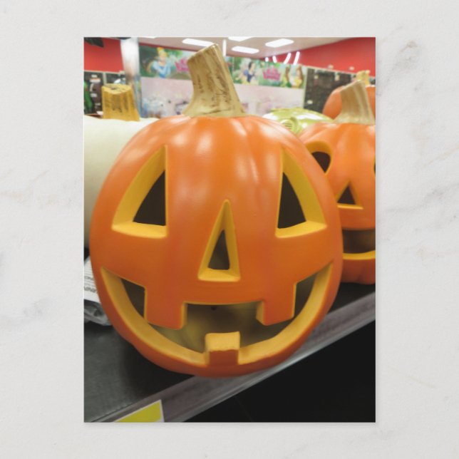 Jack-O-Lantern Postcard (Front)