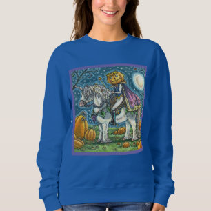 JACK O LANTERN PRINCE ON HIS MAGIC UNICORN PONY SWEATSHIRT