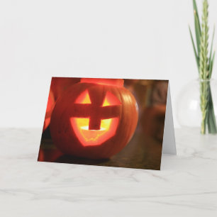 Jack-O-Lantern Pumpkin Card
