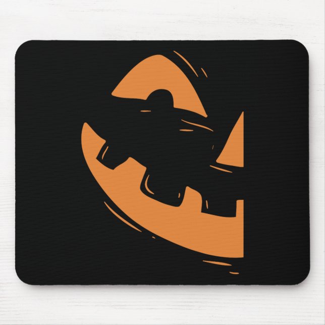 Jack-O-Lantern  Pumpkin Face Halloween Matching Co Mouse Mat (Front)
