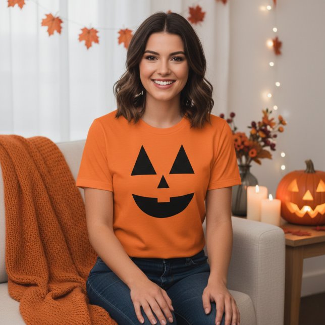 Jack-O-Lantern Pumpkin Face Halloween T-Shirt (Jack-O-Lantern Pumpkin Face Halloween T-Shirt)