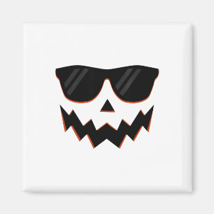 Jack O Lantern Pumpkin Face Hallowen Costume Sungl Magnet