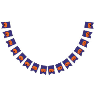 Jack-O'-Lantern Pumpkin Halloween Bunting