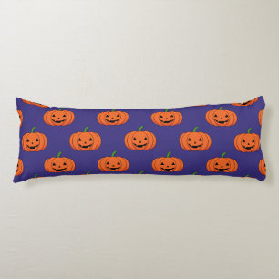 Jack-O'-Lantern Pumpkin Halloween Pattern Body Cushion