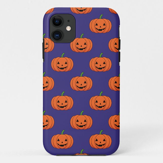 Jack-O'-Lantern Pumpkin Halloween Pattern Case-Mate iPhone Case (Back)