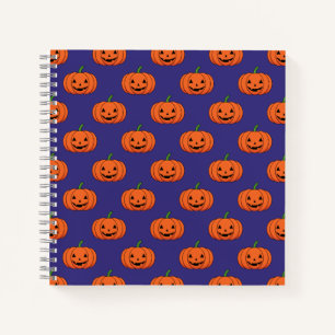 Jack-O'-Lantern Pumpkin Halloween Pattern Notebook