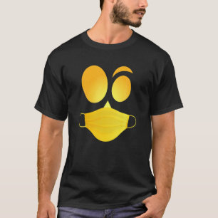 Jack O' Lantern Pumpkin With Mask Simple Halloween T-Shirt