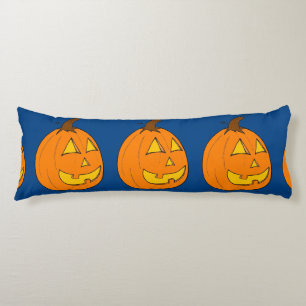Jack o' Lantern Purple and Blue Body Pillow