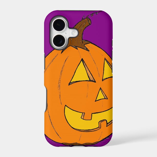 Jack o' Lantern Purple iPhone 5 Case Barely There (Back)