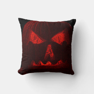 Jack-O-Lantern Red All-Over-Print Cushion