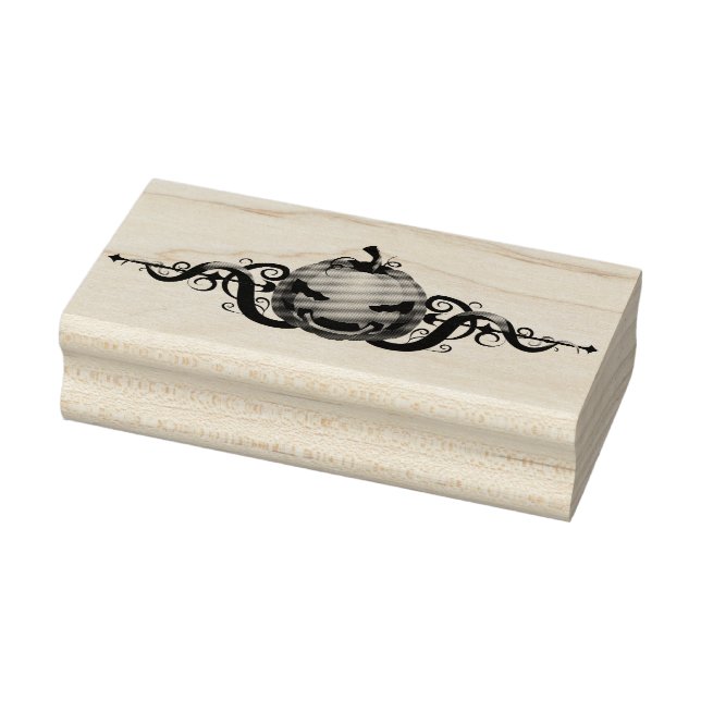 Jack-O-Lantern Rubber Stamp (Stamp)