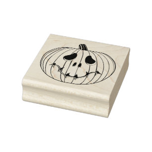 Jack-O-Lantern Rubber Stamp