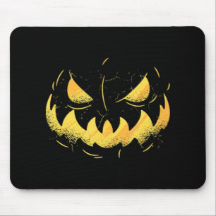 Jack O Lantern Scary Carved Pumpkin Face Halloween Mouse Mat