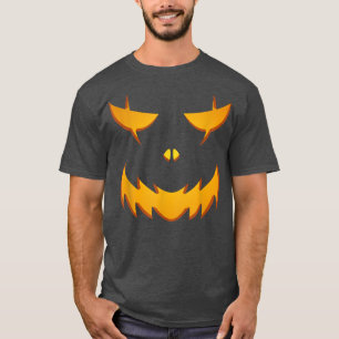 Jack O Lantern Scary Carved Pumpkin Face Halloween T-Shirt
