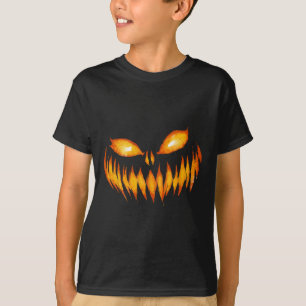 Jack O Lantern Scary Carved Pumpkin Face Halloween T-Shirt