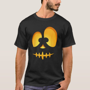 Jack O Lantern Scary Carved Pumpkin Scull Hallowee T-Shirt