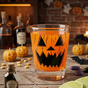 Jack O' Lantern Shot Glass