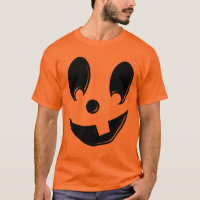 Jack-O-Lantern Silly Face w/Tooth Orange T-Shirt