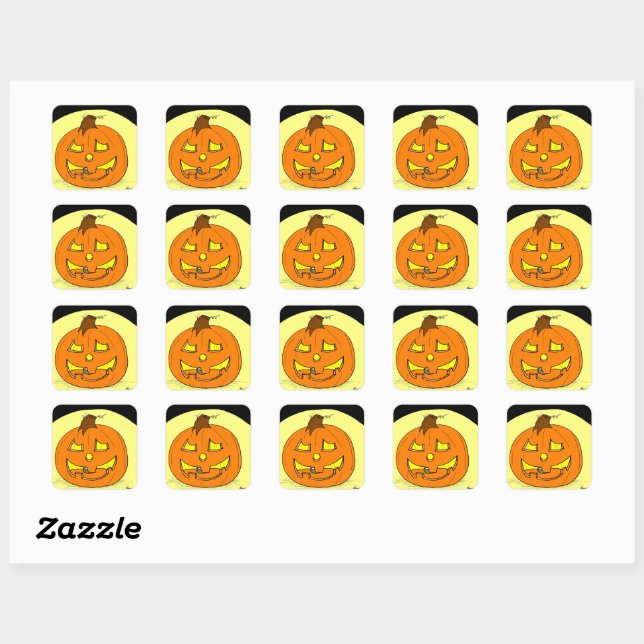 Jack o' Lantern Stickers (Sheet)