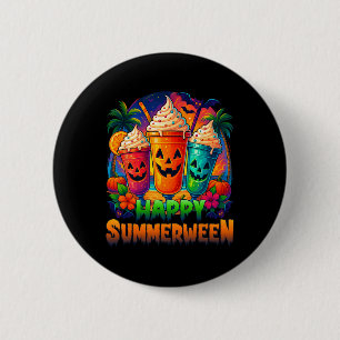 Jack-o-lantern Summerween Vibes Skeleton Summer Wa 6 Cm Round Badge