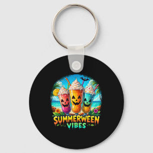 Jack-o-lantern Summerween Vibes Skeleton Summer Wa Key Ring