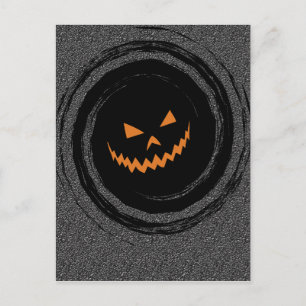 Jack O Lantern Swirl Postcard