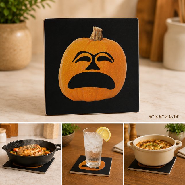 Jack o' Lantern Unhappy Face, Halloween Pumpkin Tile (Jack o' Lantern Unhappy Face, Halloween Pumpkin Tile)