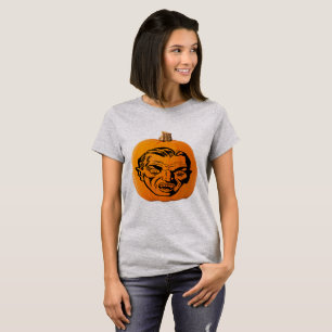 Jack o' Lantern Vampire Face, Halloween Pumpkin T-Shirt