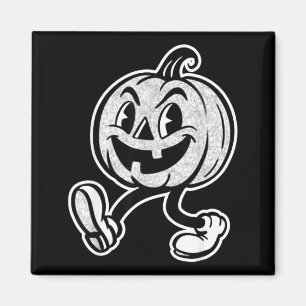 Jack-o-lantern walking pumpkin spooky rubber-hose magnet