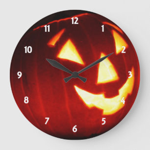 Jack o' Lantern Wall Clock