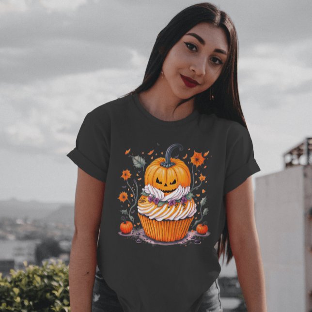 Jack o Lantern Watercolor Pumpkin Seasonal T-Shirt (Creator Uploaded)
