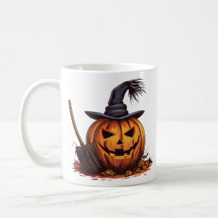 Jack O’ Lantern Witch – Classic Pumpkin Halloween Coffee Mug