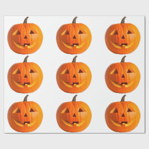 Jack-O-Lantern Wrapping Paper