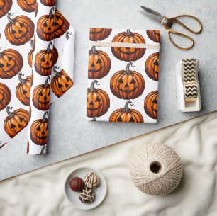 Jack O' Lantern Wrapping Paper