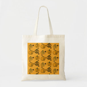 Jack-O-Lanterns and spiders Tote Bag
