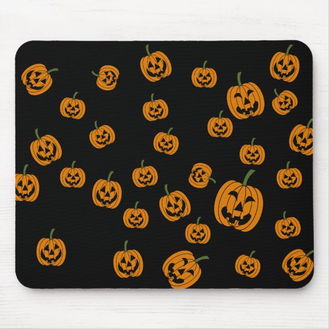 Jack O' Lanterns background Mouse Mat (Front)