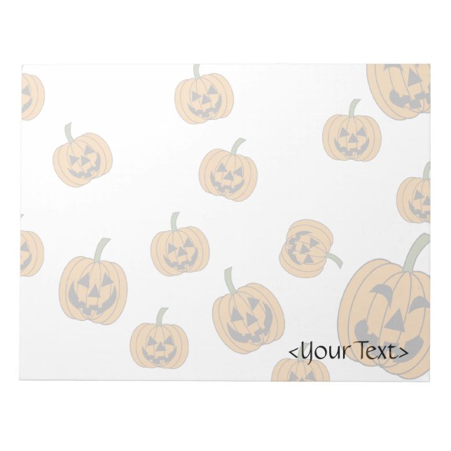 Jack O' Lanterns background Notepad (Front)
