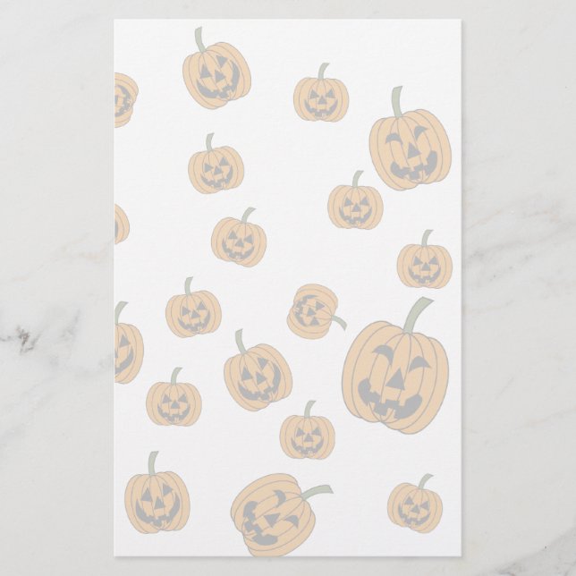 Jack O' Lanterns background Stationery (Front)