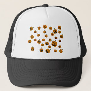 Jack O' Lanterns background Trucker Hat