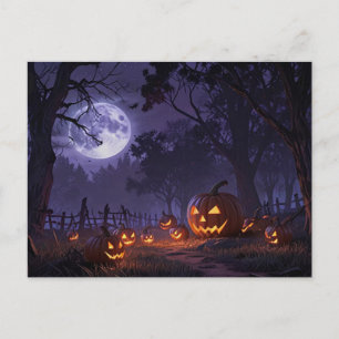 Jack O' Lanterns Halloween Postcard