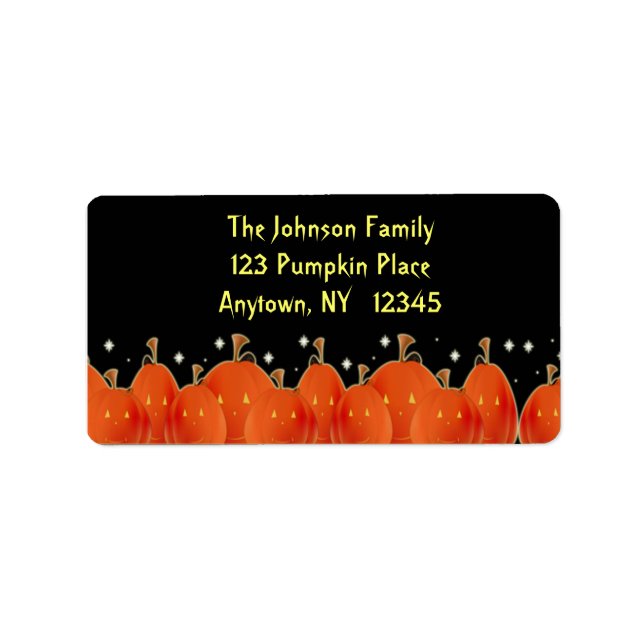 Jack-o-Lanterns Label (Front)